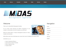 Tablet Screenshot of midasmanagementsystems.com